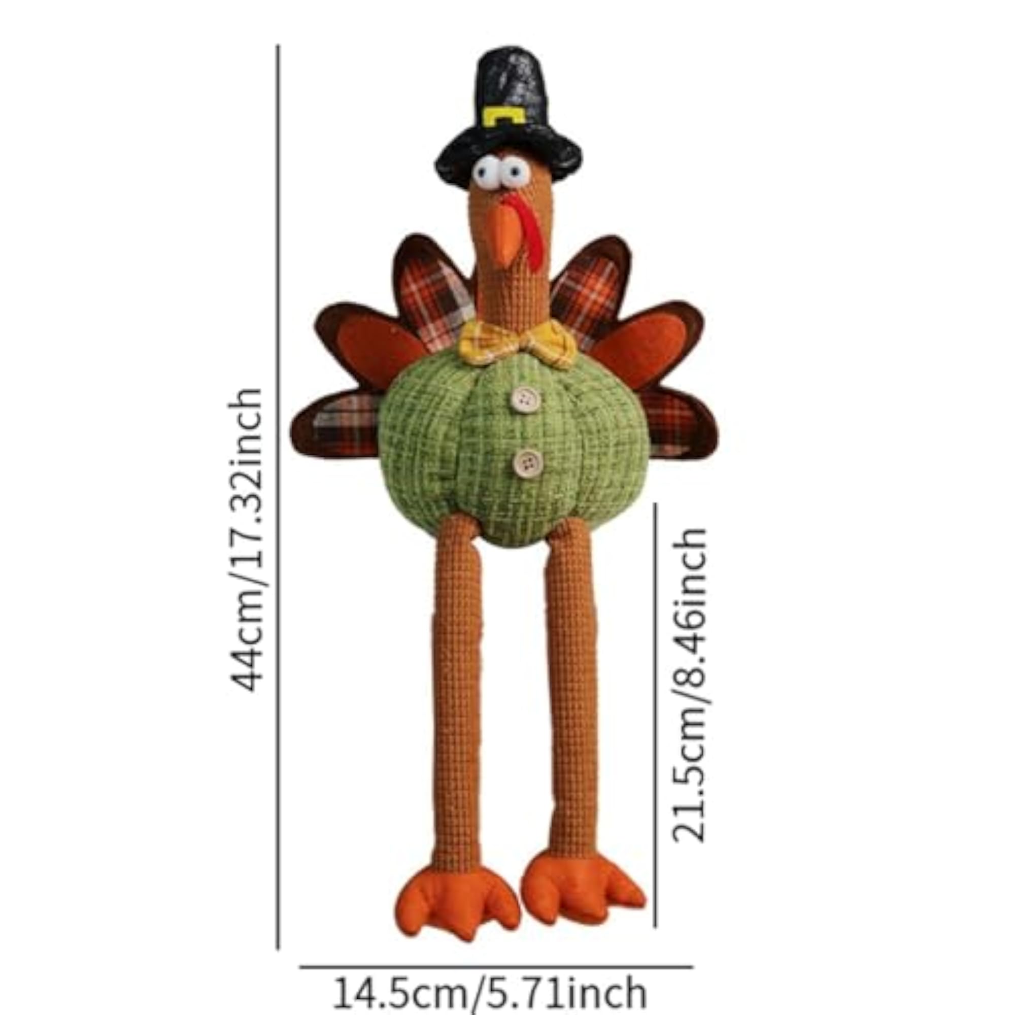 Thanksgiving Turkey Decor Dangling Figurine